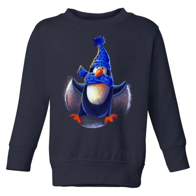 Penguin Snow Angel Toddler Sweatshirt