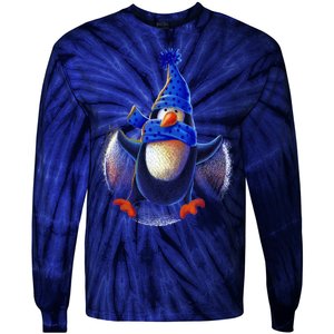 Penguin Snow Angel Tie-Dye Long Sleeve Shirt