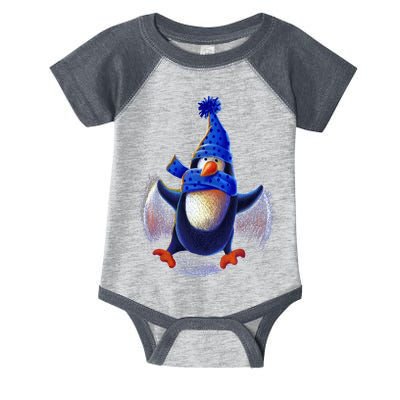 Penguin Snow Angel Infant Baby Jersey Bodysuit