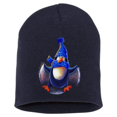 Penguin Snow Angel Short Acrylic Beanie