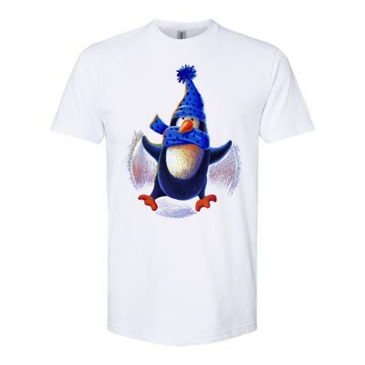 Penguin Snow Angel Softstyle® CVC T-Shirt