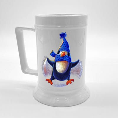 Penguin Snow Angel Beer Stein