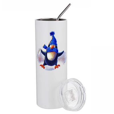 Penguin Snow Angel Stainless Steel Tumbler