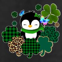 Penguin St Patty's Day Cute Shamrocks  Cool Comfort Performance Bucket Hat