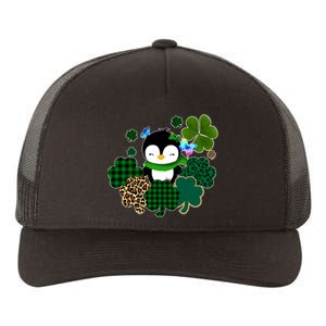 Penguin St Patty's Day Cute Shamrocks  Yupoong Adult 5-Panel Trucker Hat