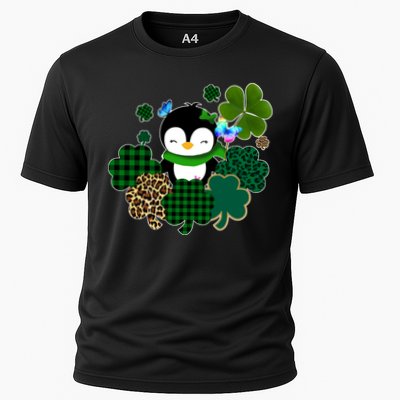 Penguin St Patty's Day Cute Shamrocks  Performance Shirt