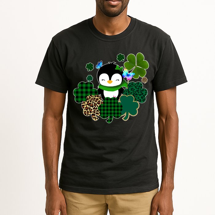Penguin St Patty's Day Cute Shamrocks  Tall T-Shirt