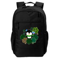 Penguin St Patty's Day Cute Shamrocks  Backpack