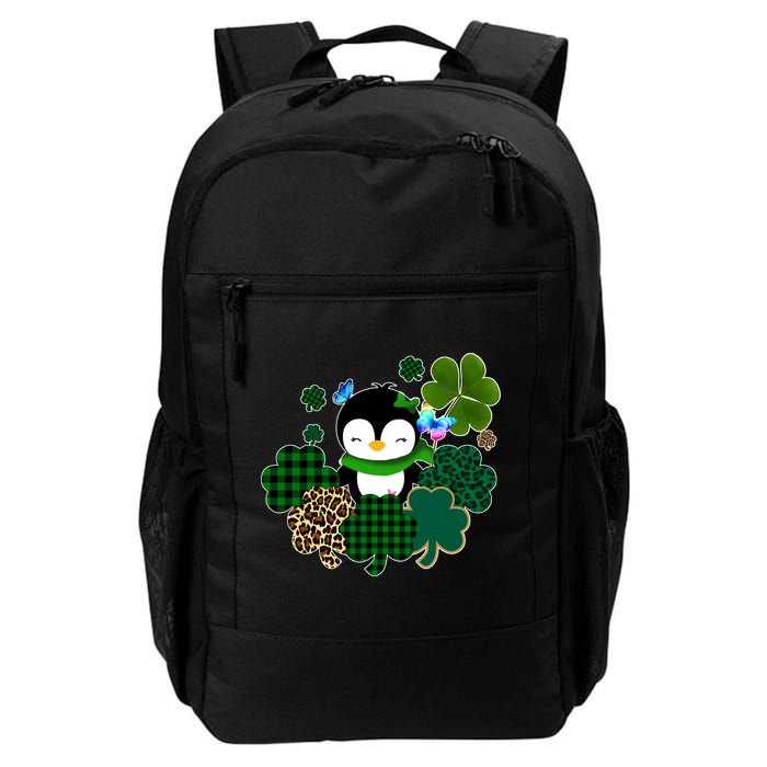 Penguin St Patty's Day Cute Shamrocks  Backpack