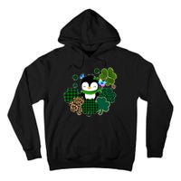 Penguin St Patty's Day Cute Shamrocks  Tall Hoodie