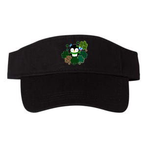 Penguin St Patty's Day Cute Shamrocks  Valucap Bio-Washed Visor