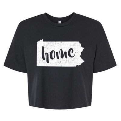 Pennsylvania Home State Bella+Canvas Jersey Crop Tee