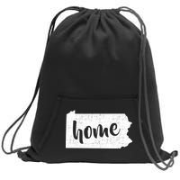 Pennsylvania Home State Sweatshirt Cinch Pack Bag