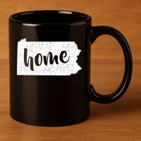 Pennsylvania Home State 11oz C Handle Ceramic Mug