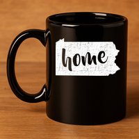 Pennsylvania Home State 11oz C Handle Ceramic Mug