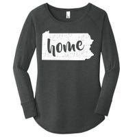 Pennsylvania Home State Women's Perfect Tri Tunic Long Sleeve Shirt