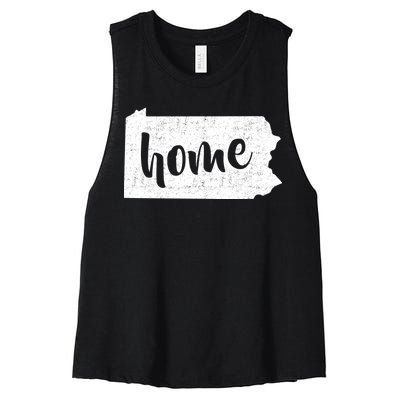 Pennsylvania Home State Women's Racerback Cropped Tank