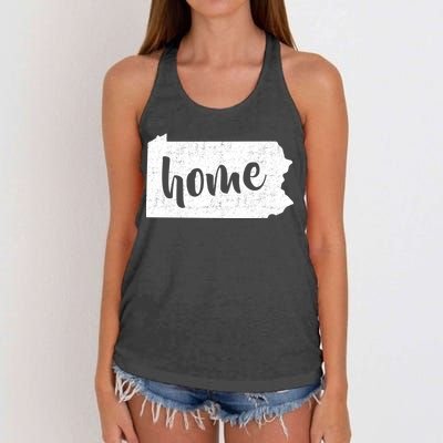 Pennsylvania Home State Women's Knotted Racerback Tank