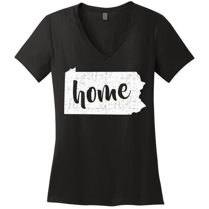 Pennsylvania Home State Women's V-Neck T-Shirt