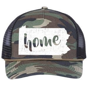 Pennsylvania Home State Retro Rope Trucker Hat Cap