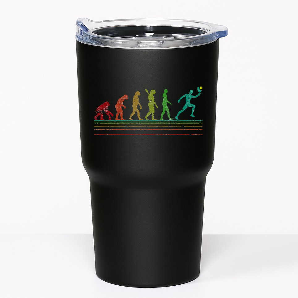 Pickleball Evolution of Man Funny Tumbler