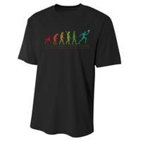 Pickleball Evolution of Man Funny Performance Sprint T-Shirt