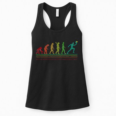 Pickleball Evolution of Man Funny Womens Tank Top