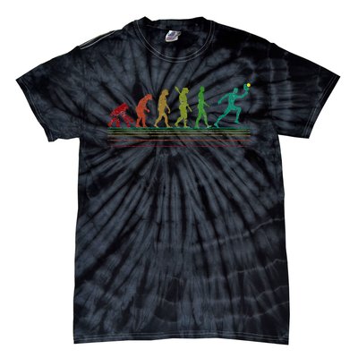 Pickleball Evolution of Man Funny Tie-Dye T-Shirt