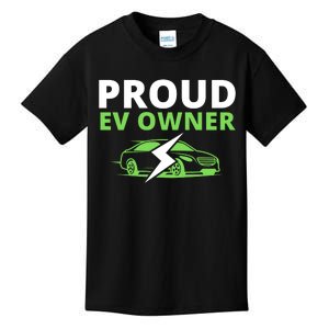 Proud EV Owner, I Love ECars, Drive EVs, Funny Electric Car Kids T-Shirt