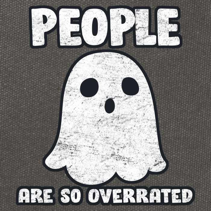 People Are So Overrated  Cotton Canvas Backpack