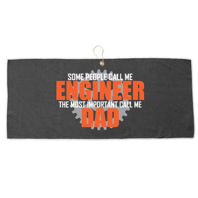 People Call Me Engineer Dad Large Microfiber Waffle Golf Towel