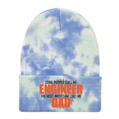 People Call Me Engineer Dad Tie Dye 12in Knit Beanie