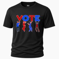 People Holding VOTE Letters  Red White Blue Version Cooling Performance Crew T-Shirt