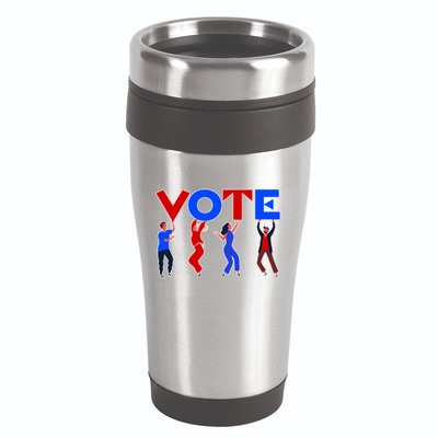 People Holding VOTE Letters  Red White Blue Version 16oz Travel Tumbler