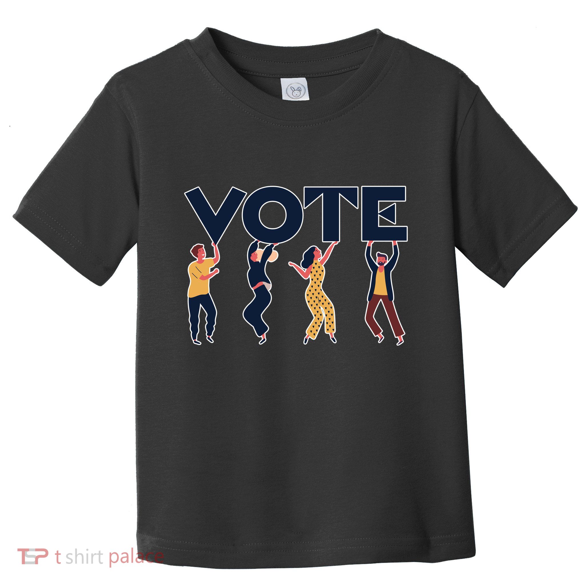 People Holding VOTE Letters Blue And Gold version Toddler T-Shirt