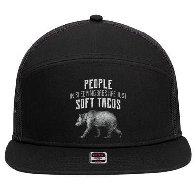 People Sleeping Are Just Soft Tacos 7 Panel Mesh Trucker Snapback Hat