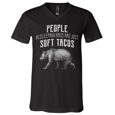 People Sleeping Are Just Soft Tacos V-Neck T-Shirt