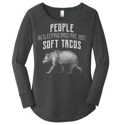 People Sleeping Are Just Soft Tacos Women's Perfect Tri Tunic Long Sleeve Shirt