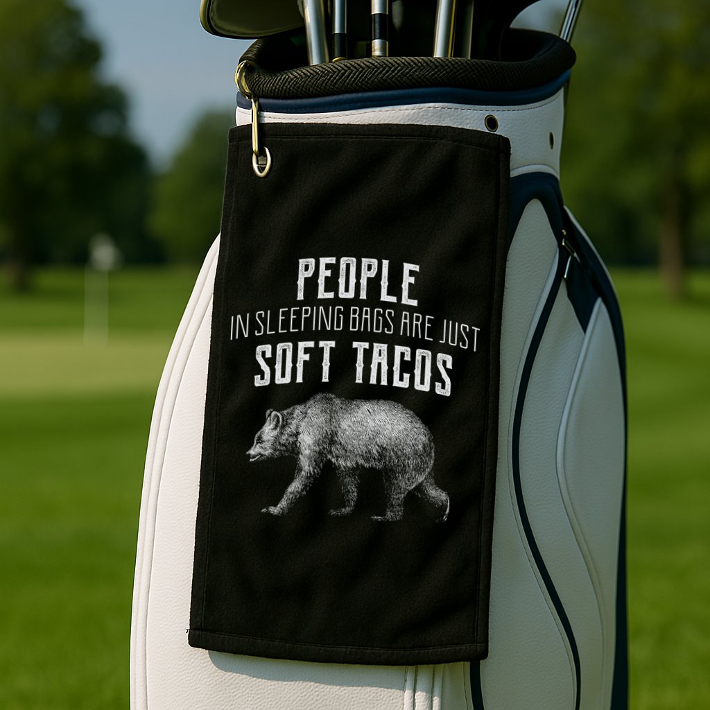 People Sleeping Are Just Soft Tacos Golf Towel