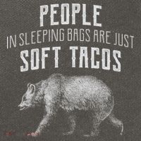 People Sleeping Are Just Soft Tacos Cotton Canvas Backpack