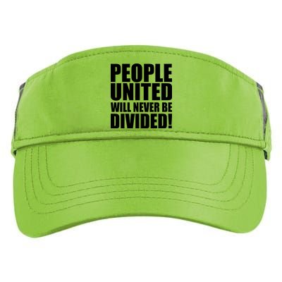 People United Will Never Be Divided! Anti Donald Trump Adult Drive Performance Visor