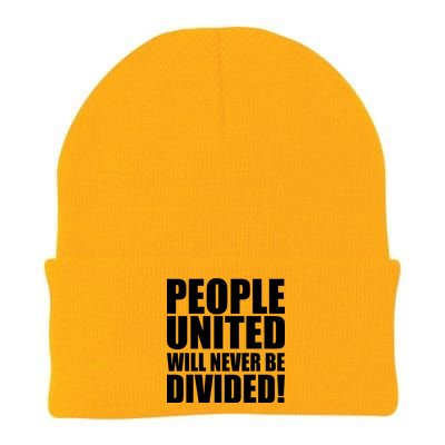 People United Will Never Be Divided! Anti Donald Trump Knit Cap Winter Beanie