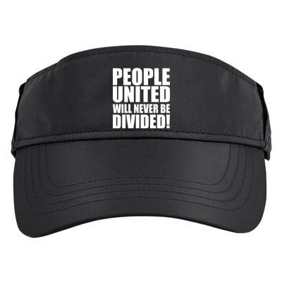People United Will Never Be Divided! Anti Donald Trump Adult Drive Performance Visor