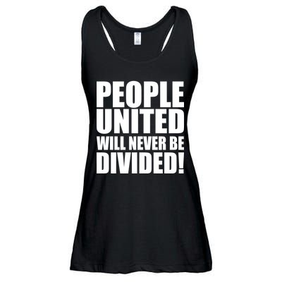 People United Will Never Be Divided! Anti Donald Trump Ladies Essential Flowy Tank