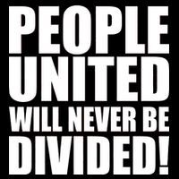 People United Will Never Be Divided! Anti Trump Bucket Hat