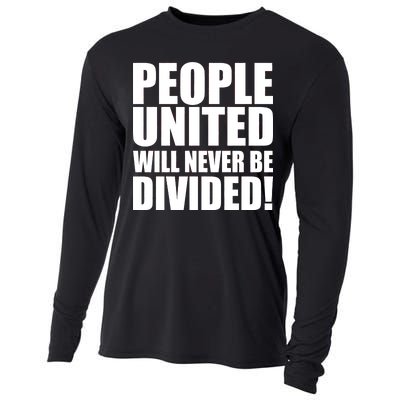 People United Will Never Be Divided! Anti Trump Cooling Performance Long Sleeve Crew