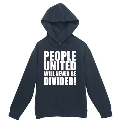 People United Will Never Be Divided! Anti Trump Urban Pullover Hoodie