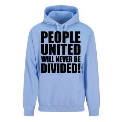 People United Will Never Be Divided! Anti Trump Unisex Surf Hoodie