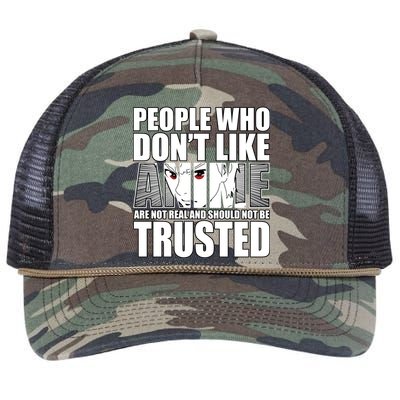 People Who Don't Like Anime Retro Rope Trucker Hat Cap