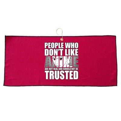 People Who Don't Like Anime Large Microfiber Waffle Golf Towel